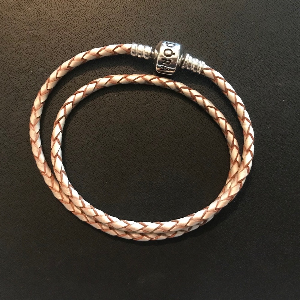 Pandora Champagne Leather Bracelet